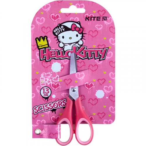 Ножиці  дитячі  Kite з гумовими вставками 13см Hello Kitty