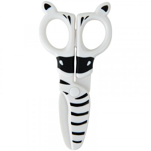 Ножиці  дитячі  Kite пластикові, безпечні, 12см Zebra