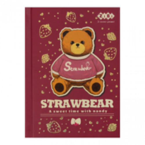 Блокнот А6 64 арк., клітинка, тв. обл., мат. ламін.+лак, св.коричневий, KIDS Line BEAR TOY