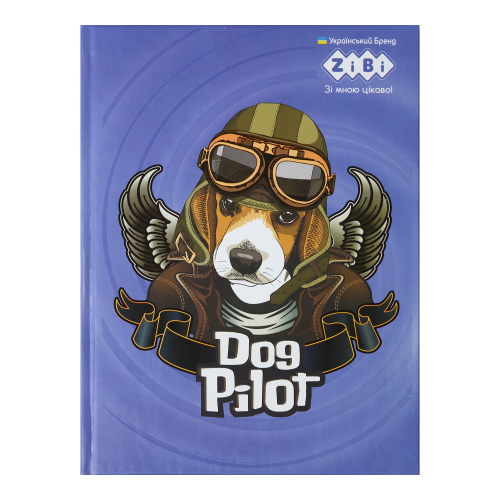 Книга записна ZіBі KIDS Line PATRIOT А5 64 арк. клітинка "ANIMALS" синій
