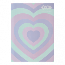 Блокнот PATTERN, А-5, 64 арк., кліт., ітгр. обкл., мат. лам.+Уфлак, KIDS Line, рожевий