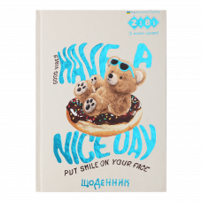 Щоденник Zibi Kids Line тверда обкладинка ВЕДМІДЬ