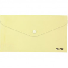 Конверт на кнопці Axent DL Pastelini, жовта