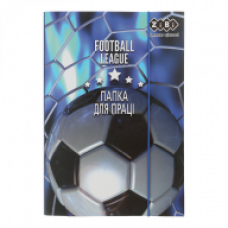 Папка для праці KIDS Line картонна на гумках FOOTBALL