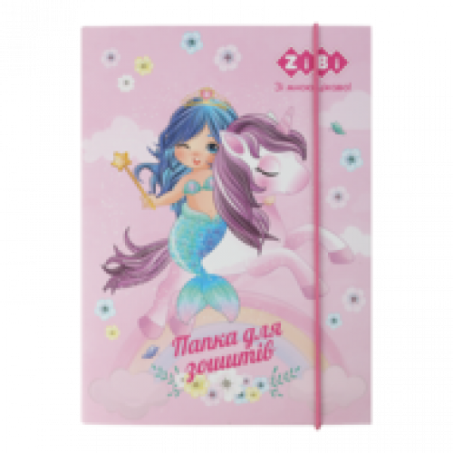 Папка для зошитів картонна на гумках PRINCESS KIDS Line