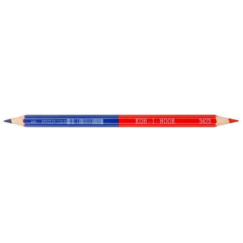 Олівець офісний KIN червоно-синій потовщений корпус і грифель
