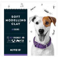 Пластилін Kite Dogs восковий  8 кольорів 160 г.