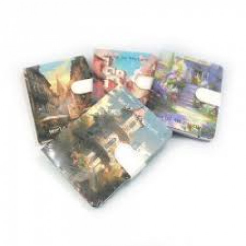 Блокнот на кнопці "Нічний пейзаж" А5, mix4, 1шт./етик.