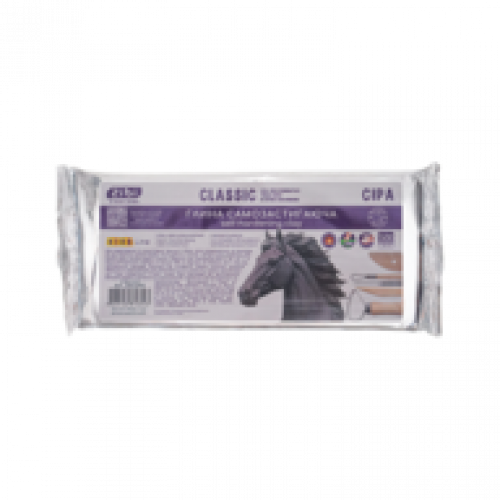 Глина самозастигаюча CLASSIC, 500 г, сіра