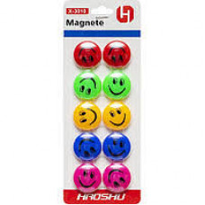 Магніт д/маг.дошки "Смайл" 2см, 10шт., блістер