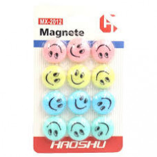 Магніт д/маг.дошки "Смайл" 2см, 12шт., блістер