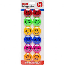 Магніт д/маг.дошки "Смайл" 3см, 12шт., блістер