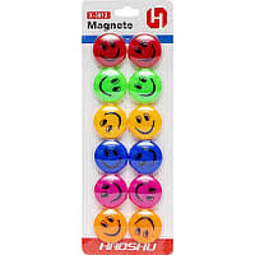 Магніт д/маг.дошки "Смайл" 3см, 12шт., блістер