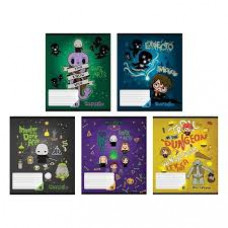 Зошит 12 арк., лін., гібр. лак + УФ лак, HP