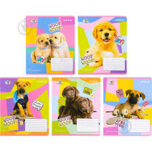 Зошит 12 арк., лін., гібр. лак + УФ лак, RH