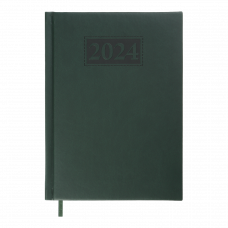 Датований щоденник А5 Buromax GENTLE(Torino) зелений 336 аркушів