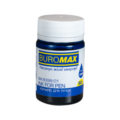 Чорнило для ручок 50 мл, синій BUROMAX