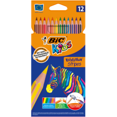 Олівці  12 кол  BIG Evolution Stripes пластикові