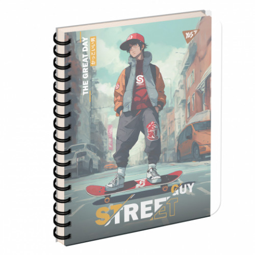 Зошит для записів YES А5/144 пл.обкл. Street guy