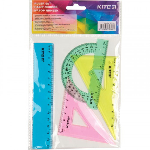 Набір  вимір.прил.  15см  4 пр Kite асорті кольорів