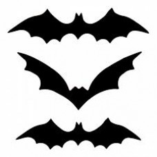 Набір Yes! Fun Хелловін Кажани 3D, 24 шт, чорні