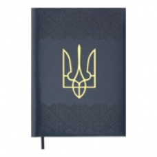 Датований щоденник А5 Buromax HERALDRY кобальтовий, штучна шкіра/поролон