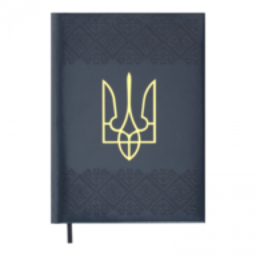 Датований щоденник А5 Buromax HERALDRY кобальтовий, штучна шкіра/поролон