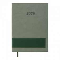 Датований щоденник А5 Buromax PRESTIGE, A5, зелений, штуч.шкіра