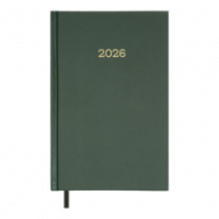 Щоденник датов. 2026 SIMPLE, A5,зелений , бумвініл