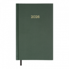 Щоденник датов. 2026 SIMPLE, A5,зелений , бумвініл