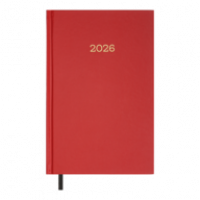Щоденник датов. 2026 SIMPLE, A5,червоний , бумвініл