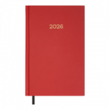 Щоденник датов. 2026 SIMPLE, A5,червоний , бумвініл