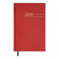 Щоденник датов. 2026 ZEST, A5, червоний, бумвініл