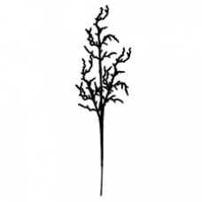 Гілка декоративна Yes! Fun "Корал" 76см, чорна, гліттер