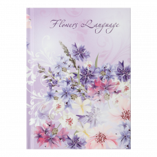 Блокнот А6 64арк. т/о ВМ FLOWERS LANGUAGE бузкова