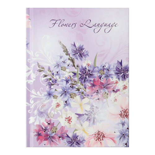 Блокнот А6 64арк. т/о ВМ FLOWERS LANGUAGE бузкова