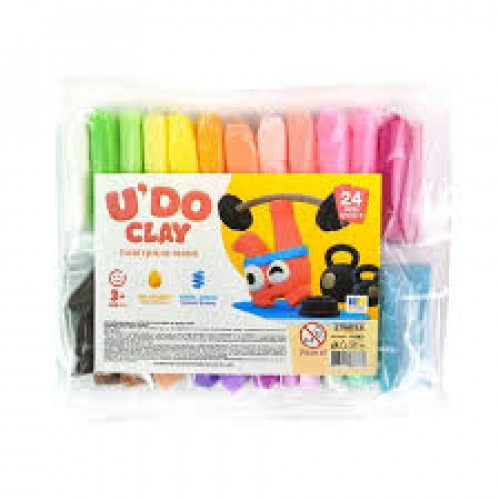 Набір для творчості "U'DO Clay 24 кольори" 6г