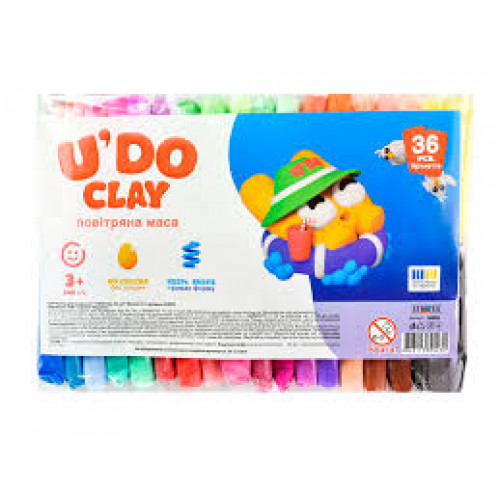 Набір для творчості "U'DO Clay 36 кольорів"  6г (30899)