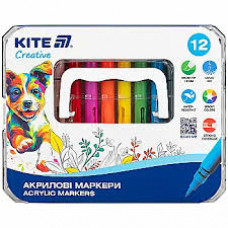 Маркери акрилові з рідкими чорнилами, 36шт Kite Creative