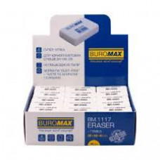 Гумка ВUROМAX біло-синій 55x14x8 мм