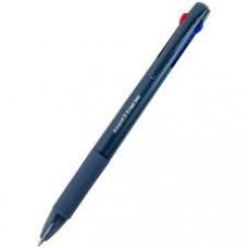 Ручка  AXENT автоматична TrioLine 3в1 син/чорн/червон