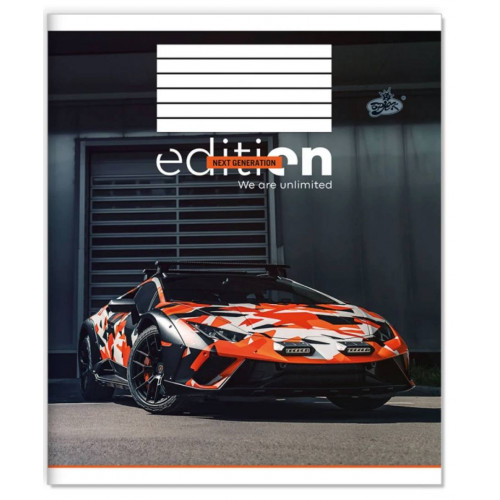 Зошит 60арк. клітинка Бриск ТВ-15 №2696 Спорткар