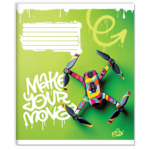 Зошит 48арк. клітинка Бриск ТВ-14 №2688 Заряд свободи