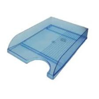 Лоток горизонтальний КиП  прозорий синій
