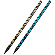 Олівець графітний, чорний корпус