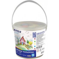 Крейда кольорова Jumbo, 15 шт. у відерці Kite Classic