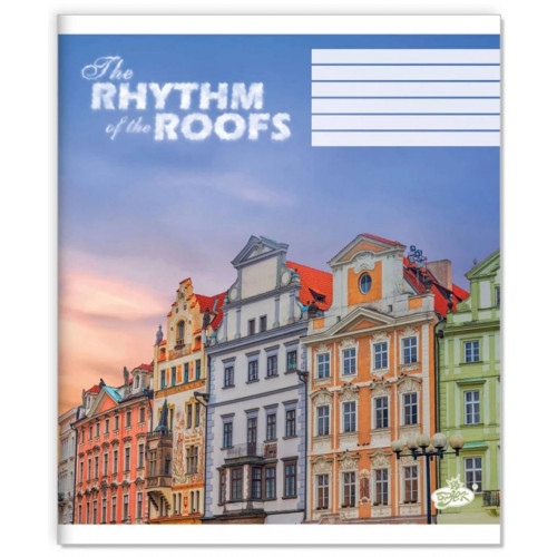 Зошит 96арк. клітинка Бриск ТВ-17 №2704 Дахи мiста