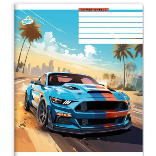 Зошит 36арк. клітинка Бриск ТВ-7 №2677 Потужнi авто