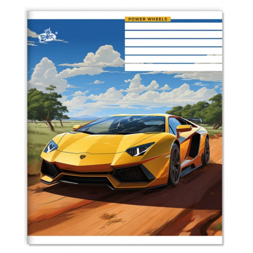 Зошит 36арк. клітинка Бриск ТВ-7 №2677 Потужнi авто