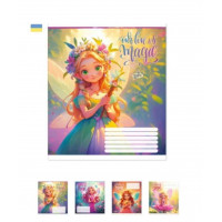 Зошит 12арк. клітинка Бриск ТВ-107  №2643 Квiткова фея